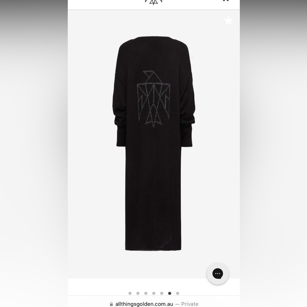 NWT All Things Golden the signature cardigan duster black - Picture 5 of 10